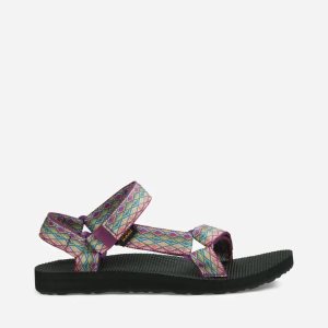 Teva Original Universal Damen Sandalen DunkelLila Mehrfarbig (Österreich)